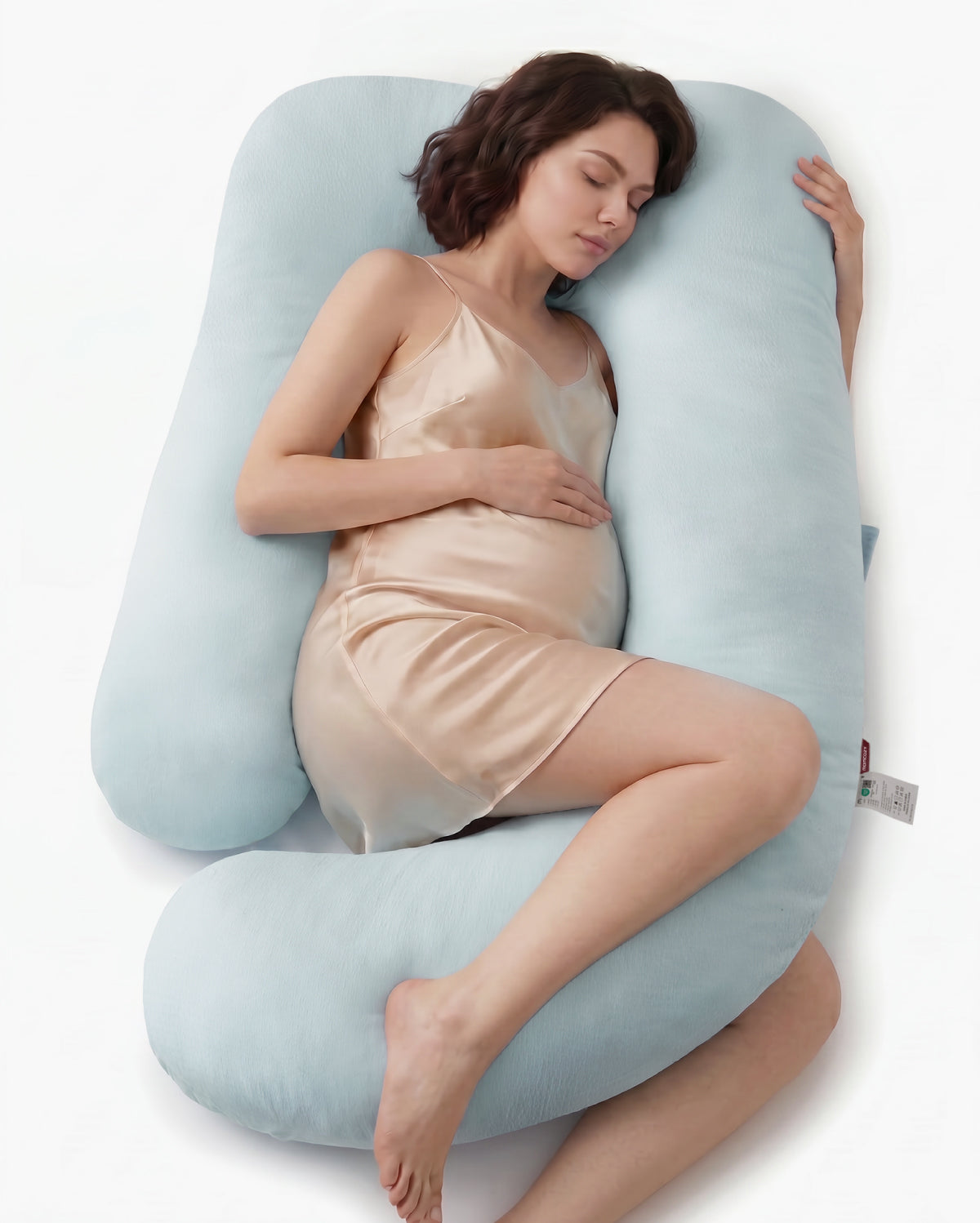 Cuscino Gravidanza a U in Cotone Huggable | Supporto Corpo Intero