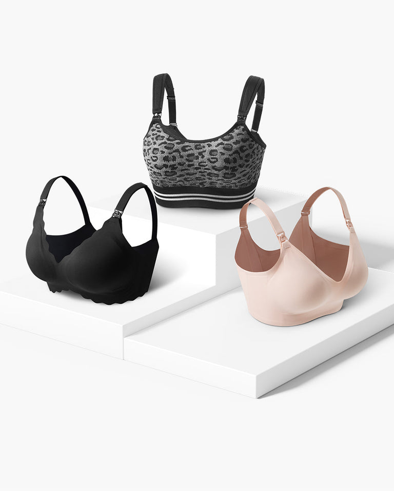 L'essenziale: il nostro set reggiseno per allattamento 4 in 1 Jelly Strip + SMOOTH + DEX (confezione da 3)