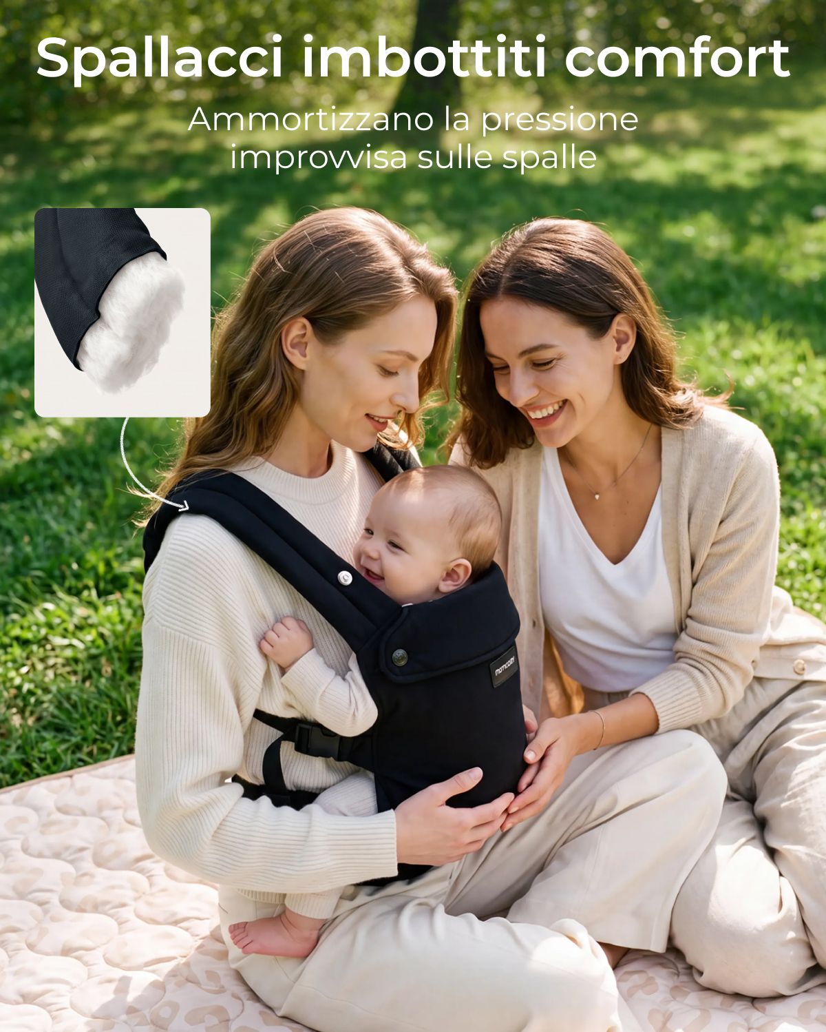 Marsupio per Neonati PureHug - Ergonomico, comodo e leggero