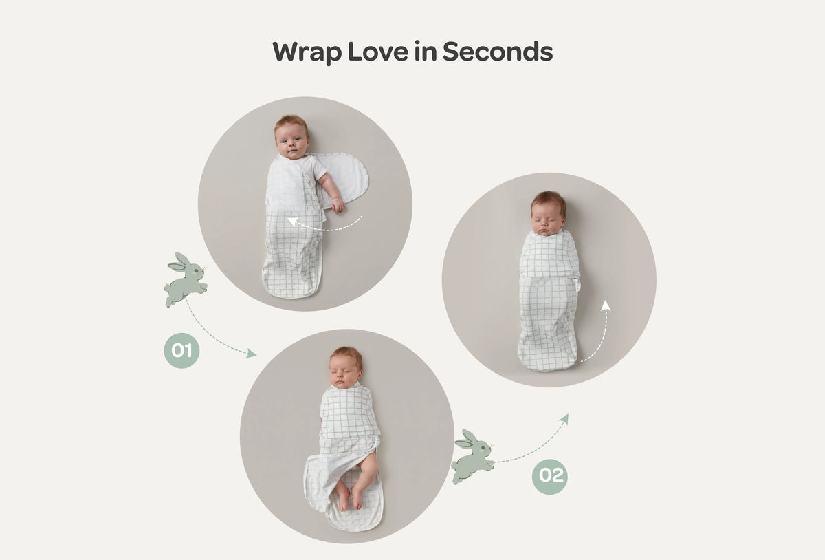 Momcozy Easy Swaddle Wrap For 0-3M