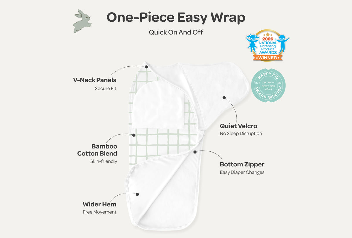 Momcozy Easy Swaddle Wrap For 0-3M
