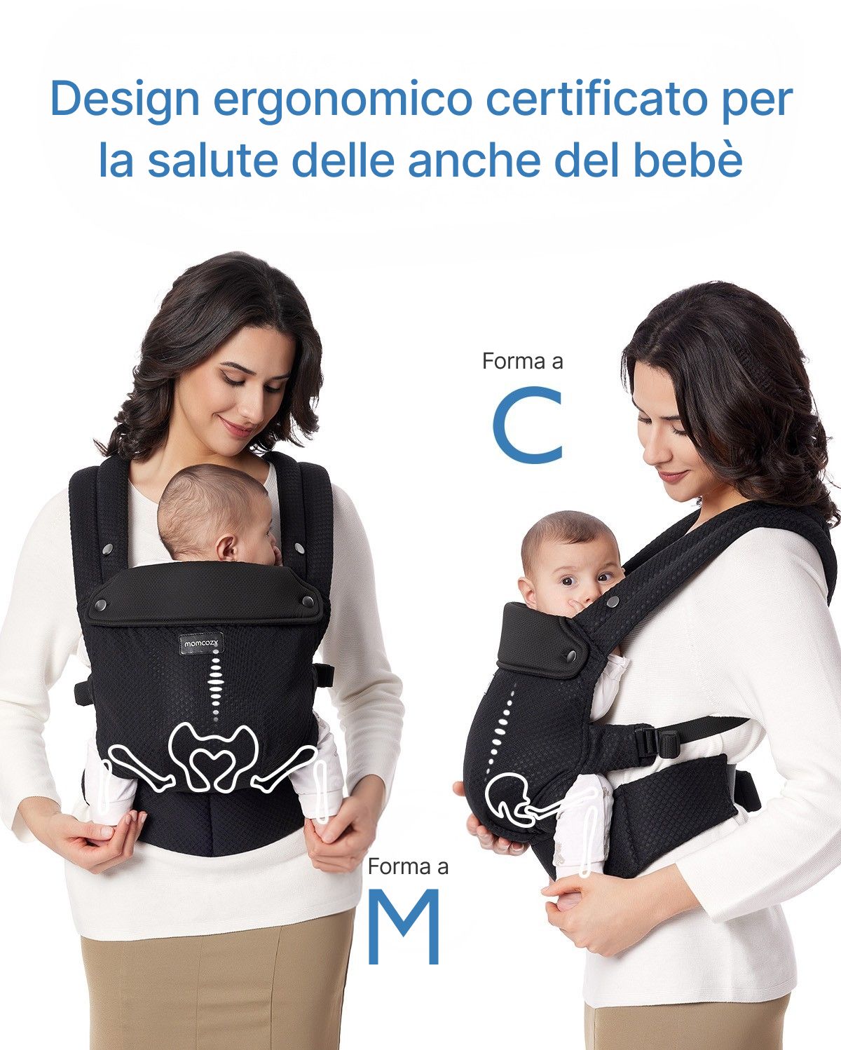 Marsupio per Neonati PureHug - Ergonomico, comodo e leggero