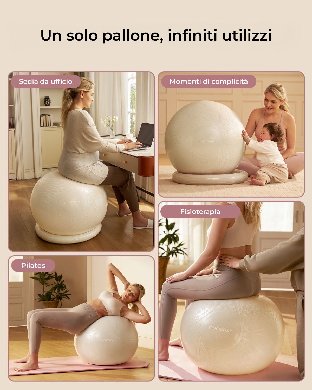 BirthEase Pregnancy Ball  Set— Birthing Ball