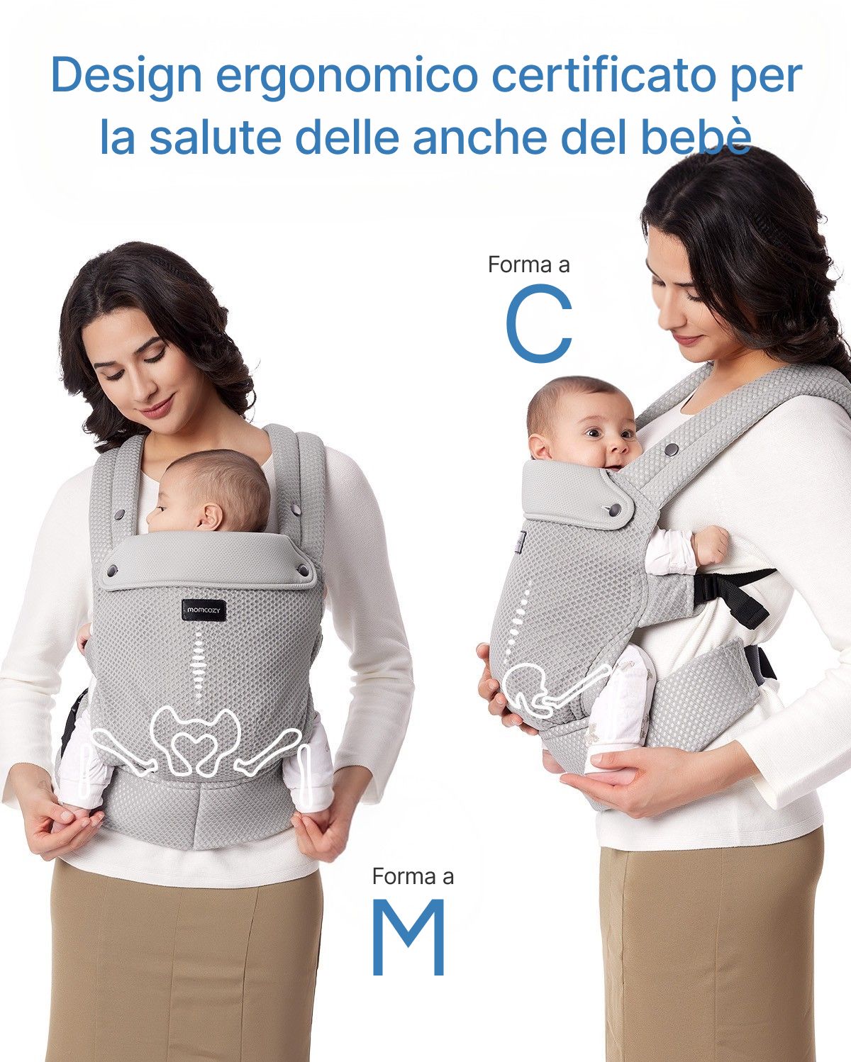 Marsupio per Neonati PureHug - Ergonomico, comodo e leggero