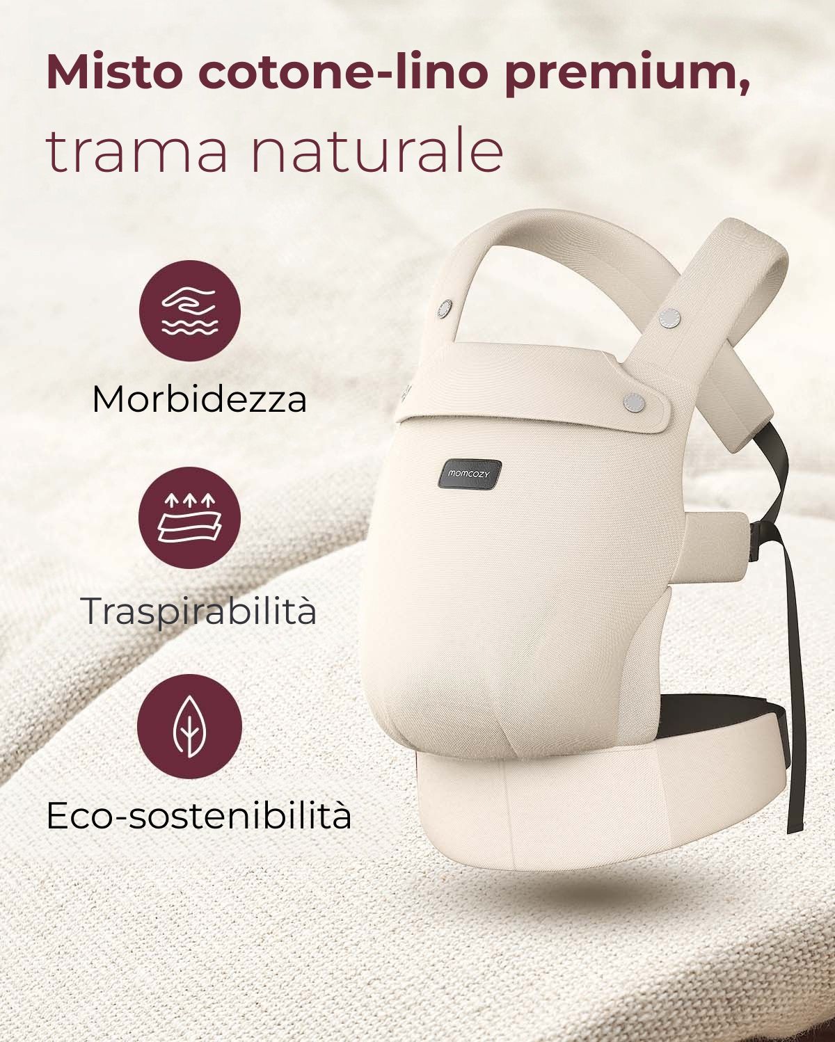 Marsupio per Neonati PureHug - Ergonomico, comodo e leggero