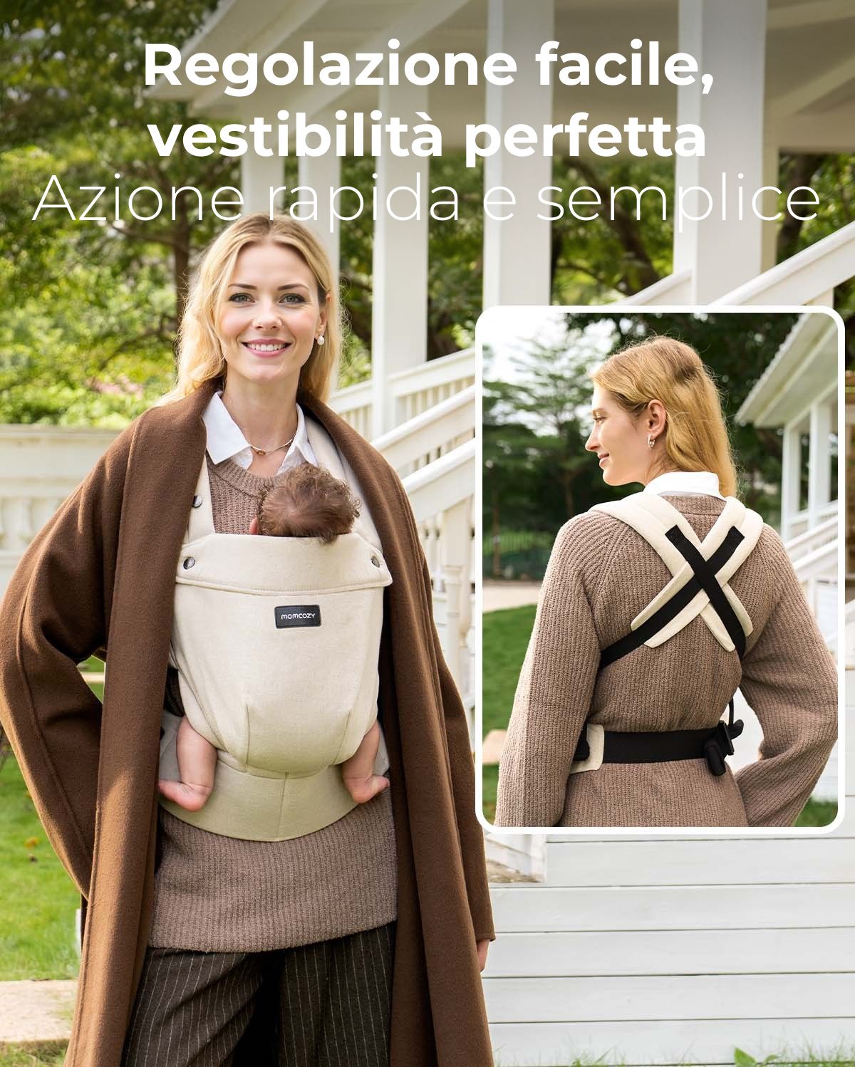 Marsupio per Neonati PureHug - Ergonomico, comodo e leggero