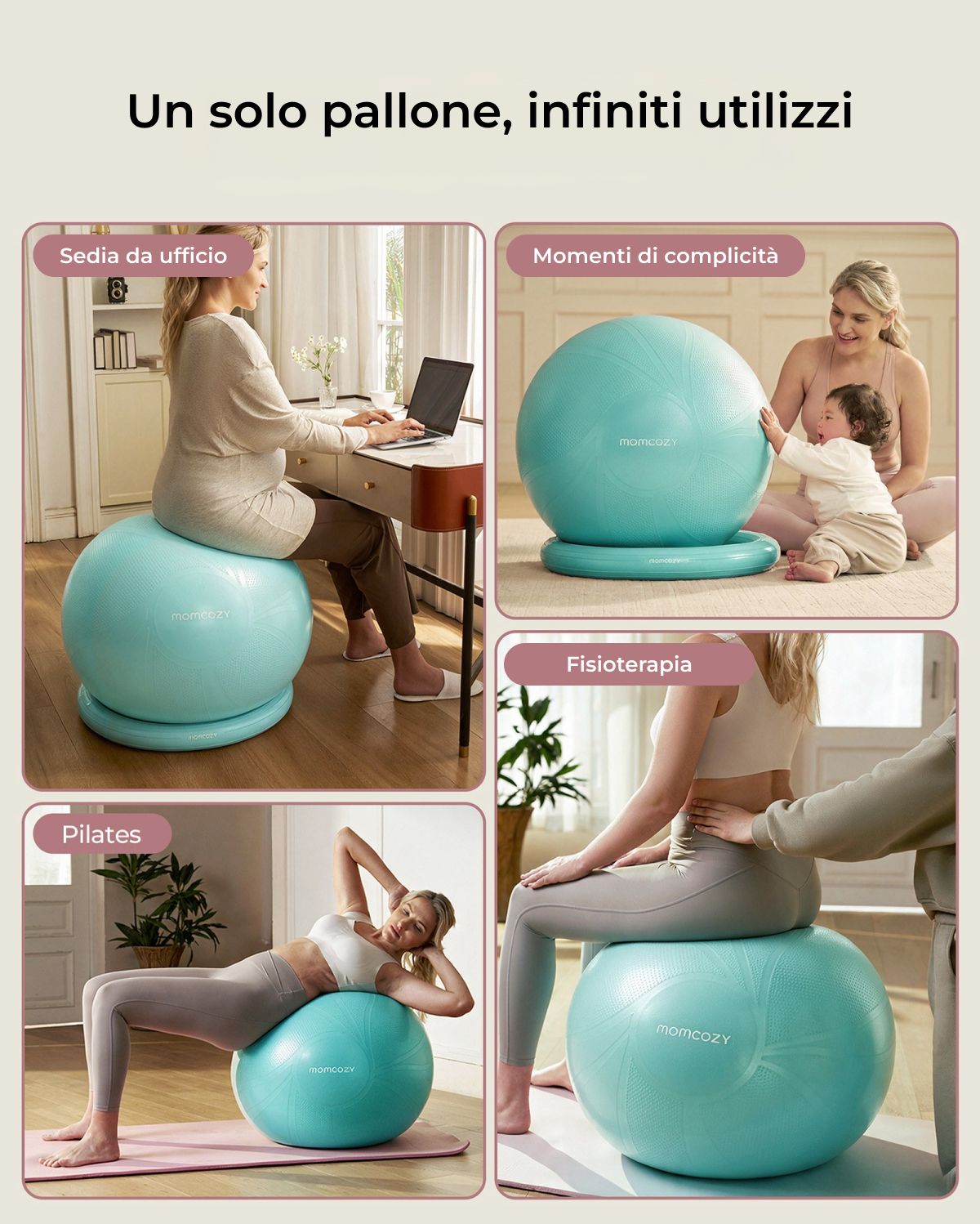 BirthEase Pregnancy Ball  Set— Birthing Ball