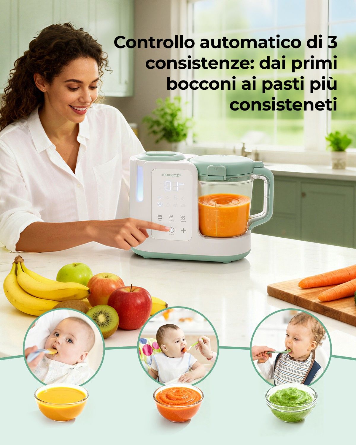 Momcozy AutoMeal - Omogeneizzatore per neonati