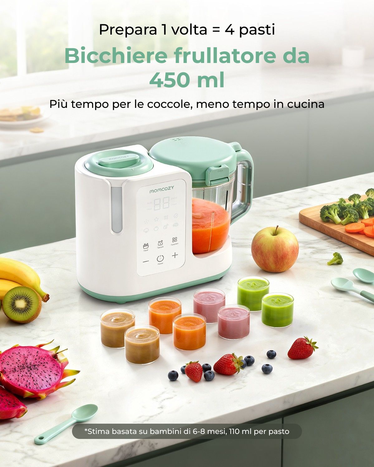 Momcozy AutoMeal - Omogeneizzatore per neonati