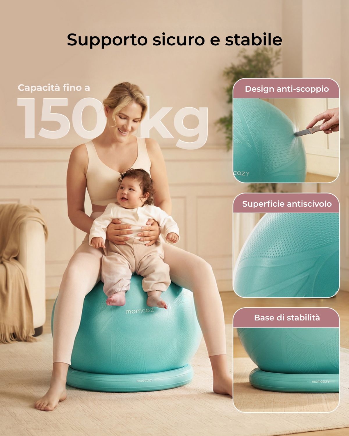 BirthEase Pregnancy Ball  Set— Birthing Ball