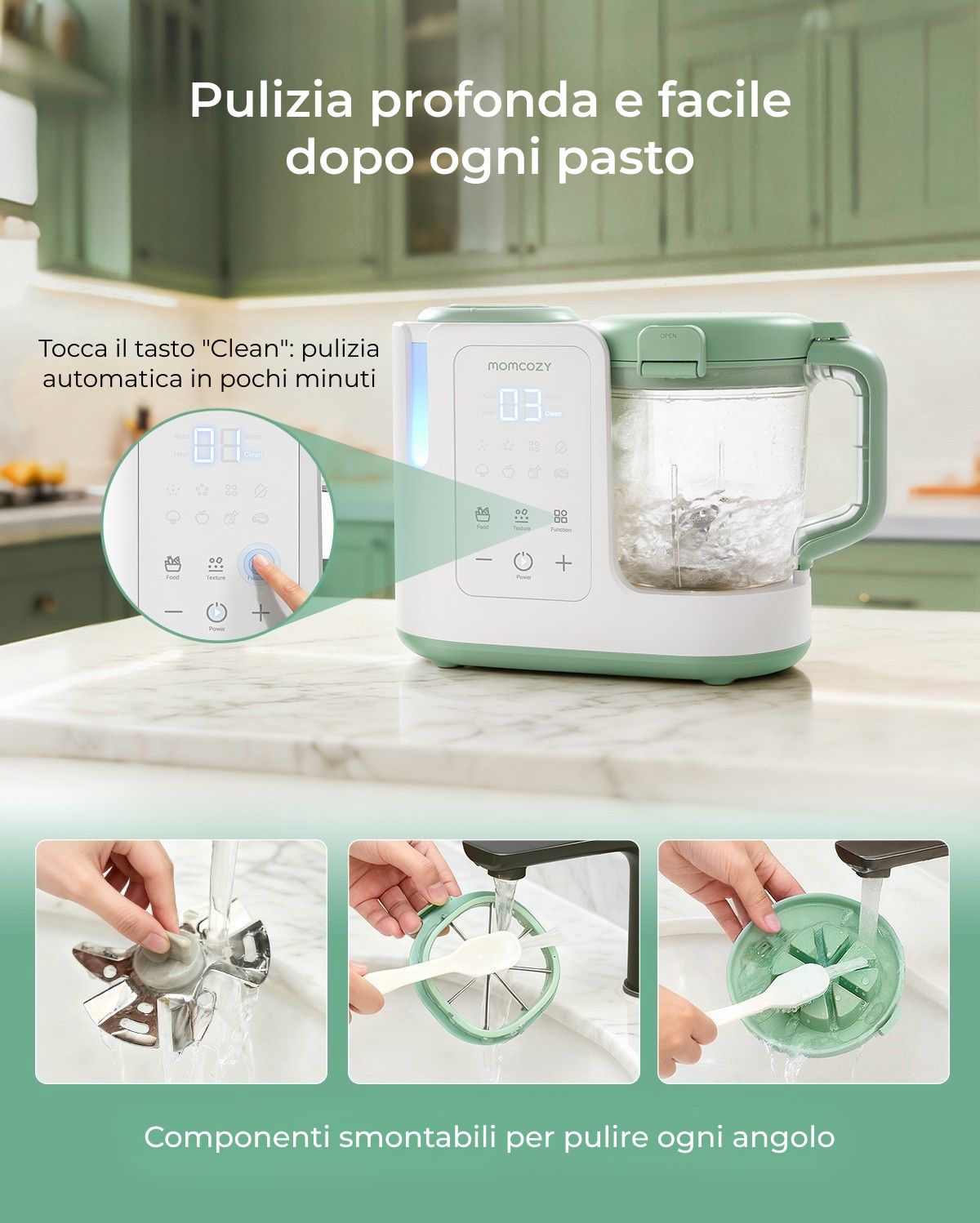 Momcozy AutoMeal - Omogeneizzatore per neonati