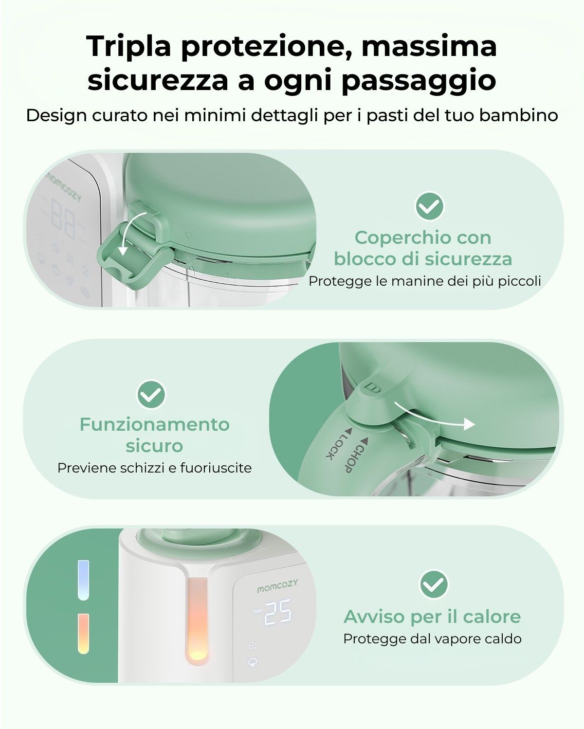 Momcozy AutoMeal - Omogeneizzatore per neonati
