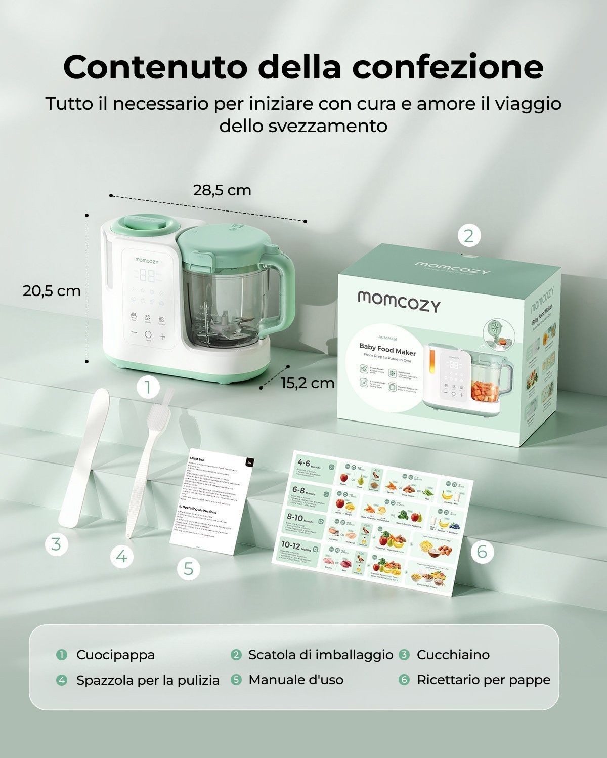 Momcozy AutoMeal - Omogeneizzatore per neonati