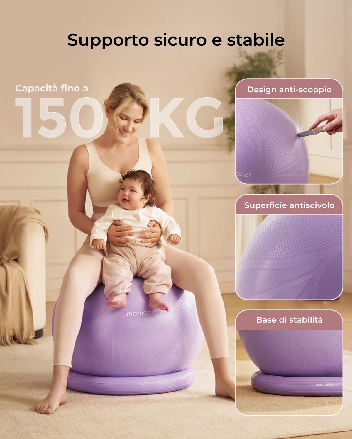 BirthEase Pregnancy Ball  Set— Birthing Ball