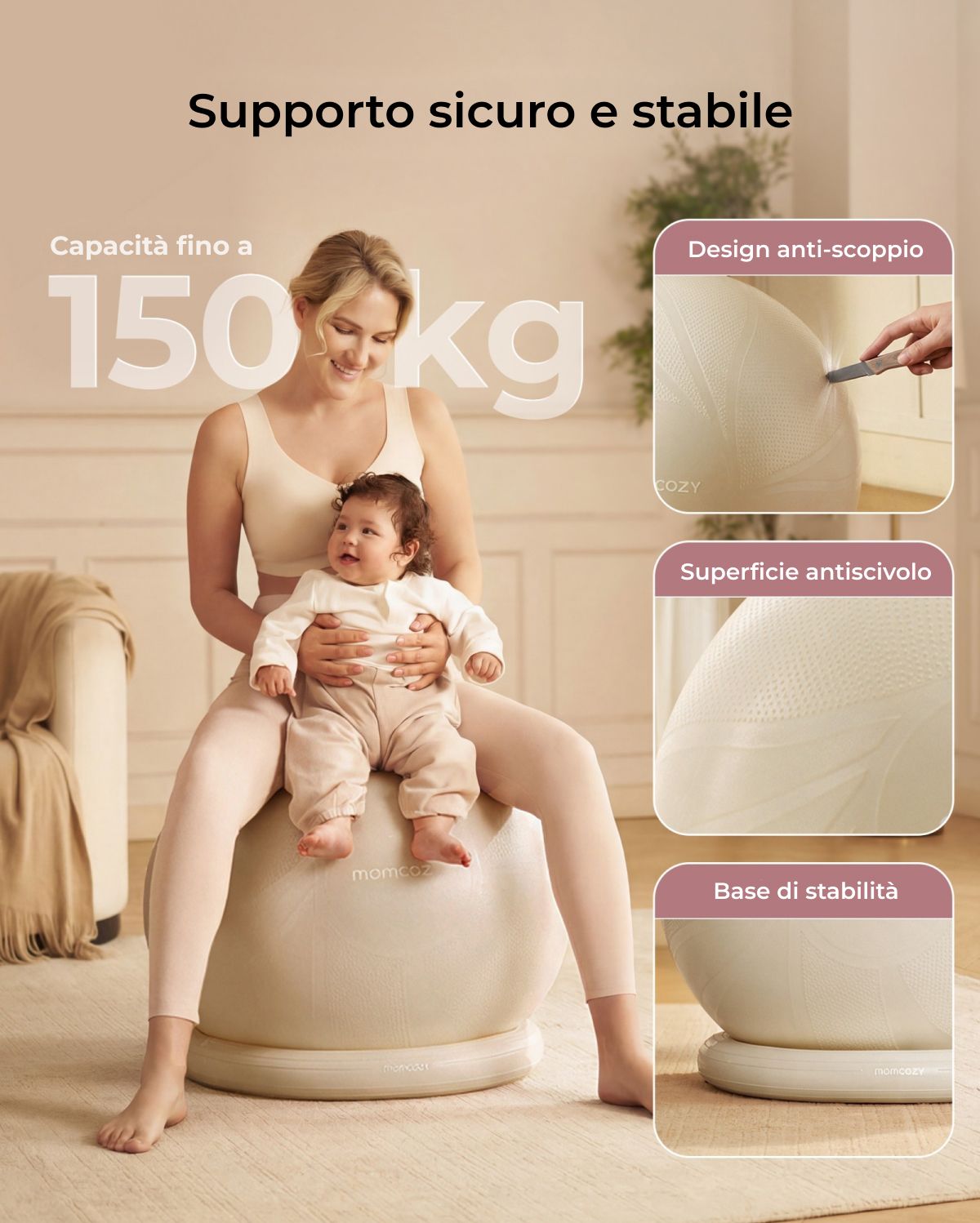 BirthEase Pregnancy Ball  Set— Birthing Ball