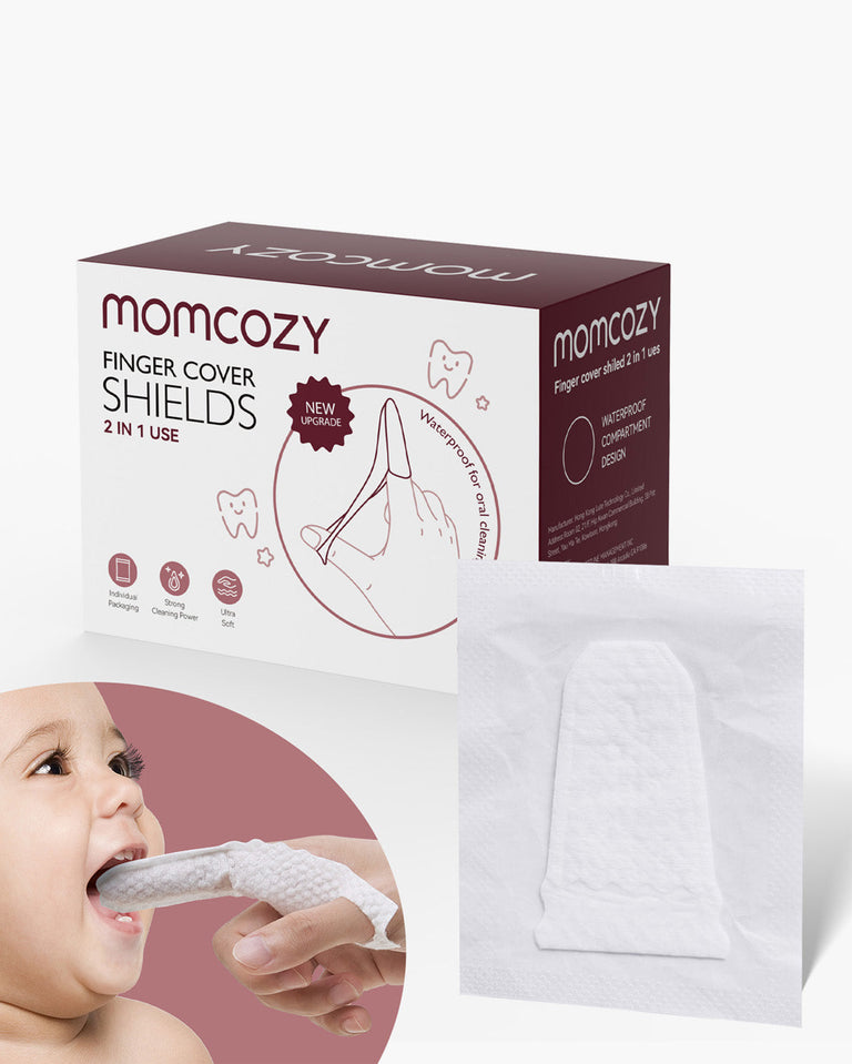 Serie Igiene Orale Momcozy: Salviette Dita (30 pezzi)