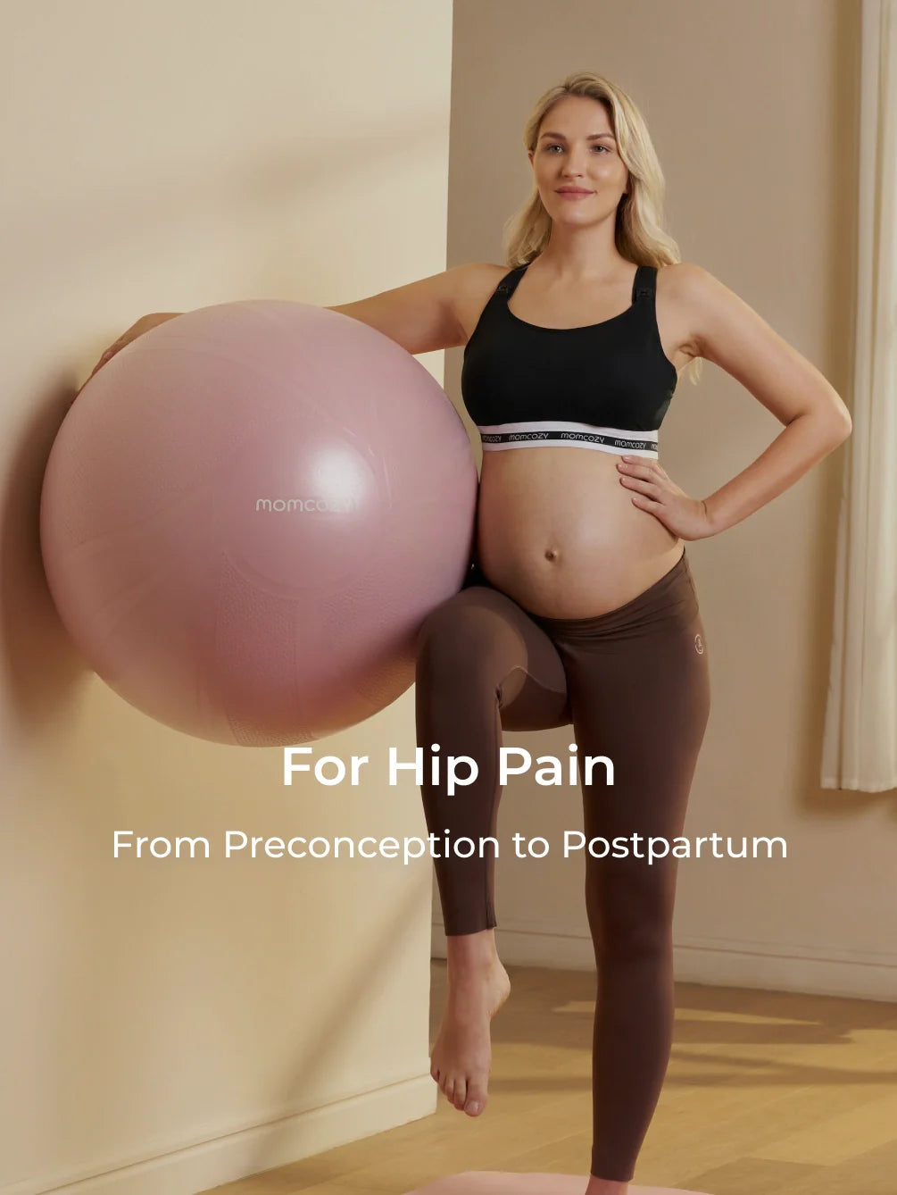 Ergonest Maternity Belly Band & BirthEase Maternity Ball Bundle